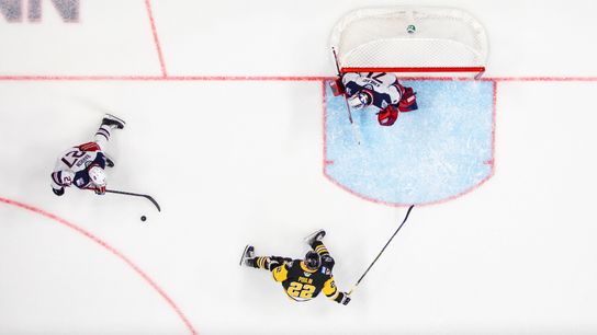 Poulin's first pro goal earns OT point for WBS taken at PPG Paints Arena (Penguins)